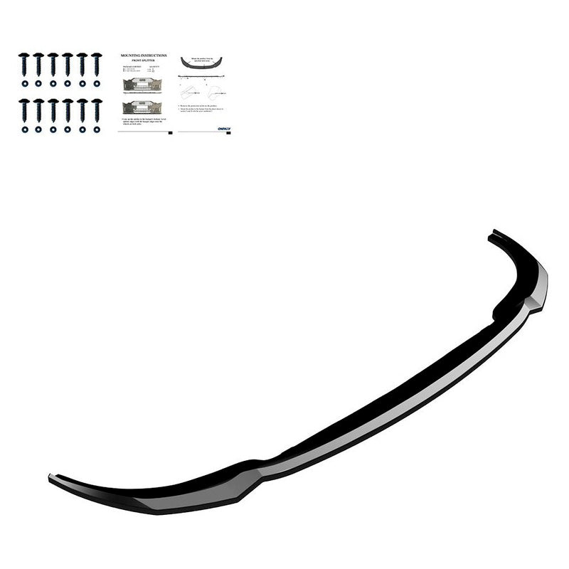 Oneway Frontspoiler passend für BMW 3er G20/G21/M340i M-Pack Facelift 2022- - Schwarz glänzend