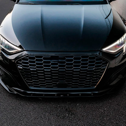 Oneway Frontspoiler passend für Audi A3 (8Y) Limousine/Sportback 2020-2024 exkl. S-Line/S3/RS3 - Schwarz glänzend