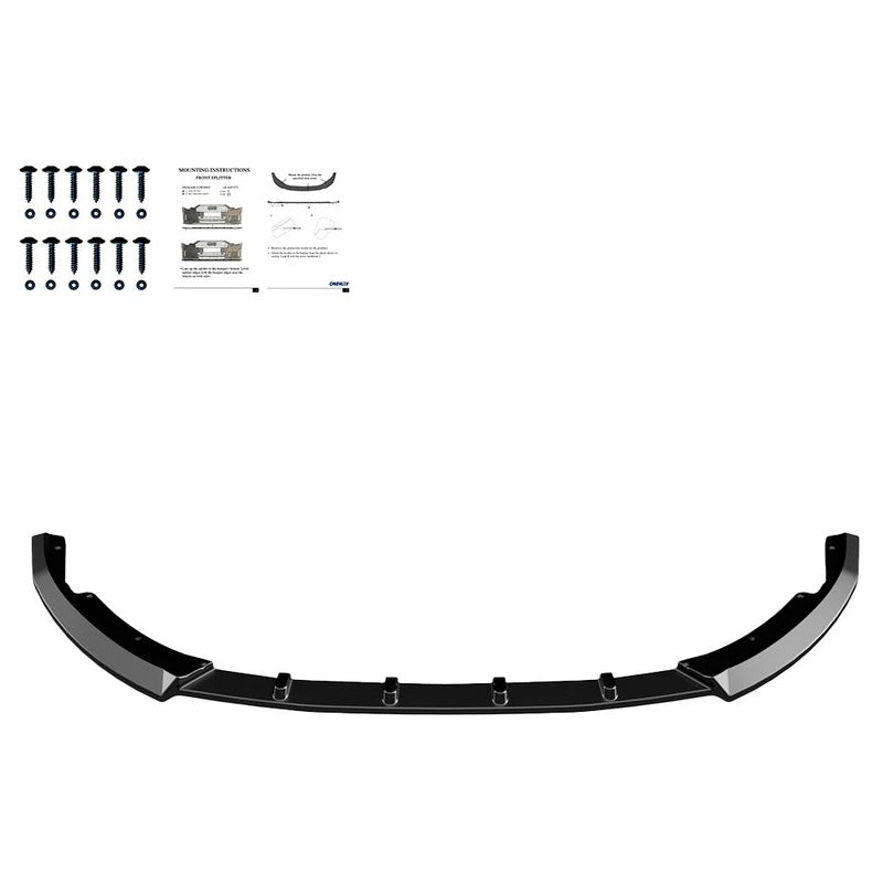 Oneway Frontspoiler passend für Renault Clio V Facelift 2023- - Schwarz glänzend
