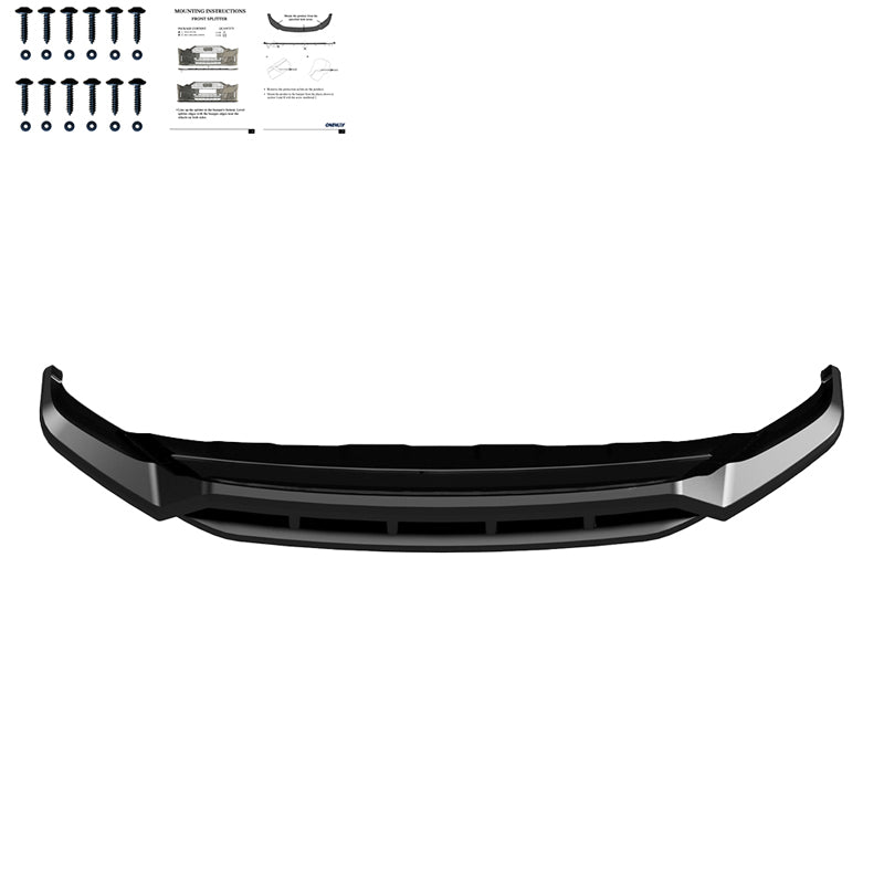 Oneway Frontspoiler passend für Volkswagen Touareg III R-Line Facelift 2024- - Schwarz glänzend