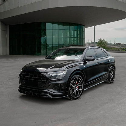 Oneway Frontspoiler passend für Audi Q8 S-Line & SQ8 MK1 2018-2023 - Schwarz glänzend