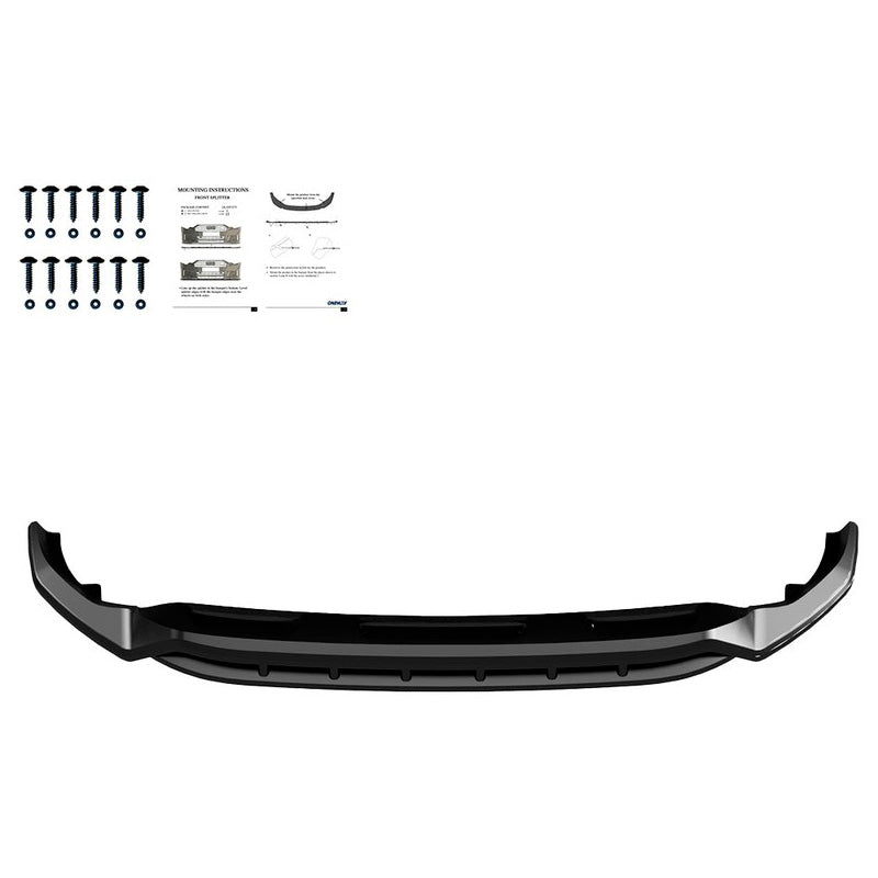 Oneway Frontspoiler passend für Audi Q8 S-Line & SQ8 MK1 2018-2023 - Schwarz glänzend