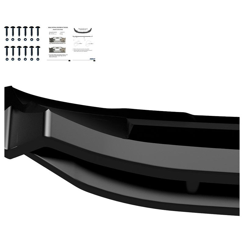 Oneway Frontspoiler passend für Volkswagen Touareg III R-Line 2018-2023 - Schwarz glänzend