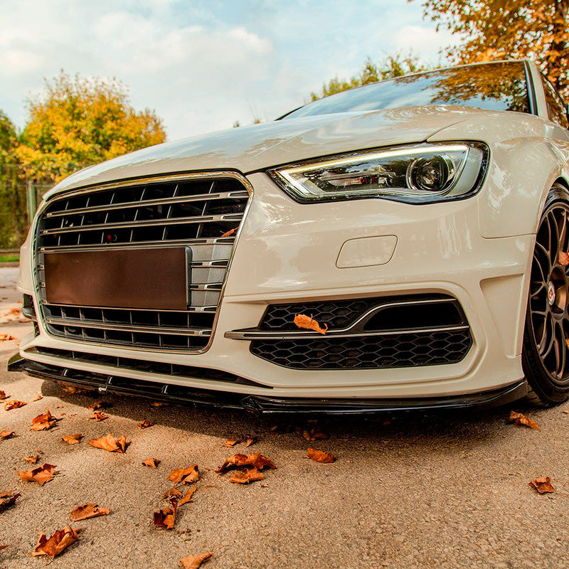 Oneway Frontspoiler passend für Audi S3 Sportback 8V 2013-2016 - Schwarz glänzend