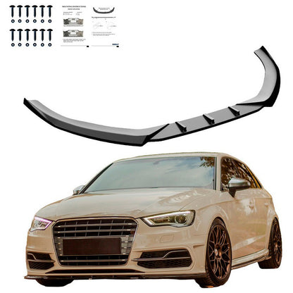 Oneway Frontspoiler passend für Audi S3 Sportback 8V 2013-2016 - Schwarz glänzend