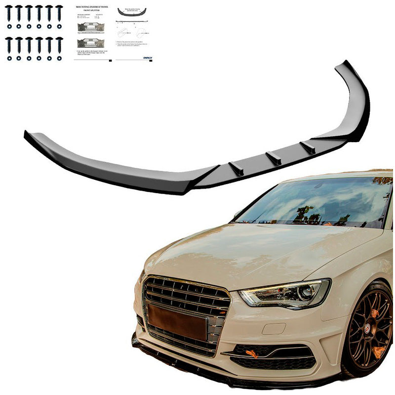 Oneway Frontspoiler passend für Audi S3 Sportback 8V 2013-2016 - Schwarz glänzend
