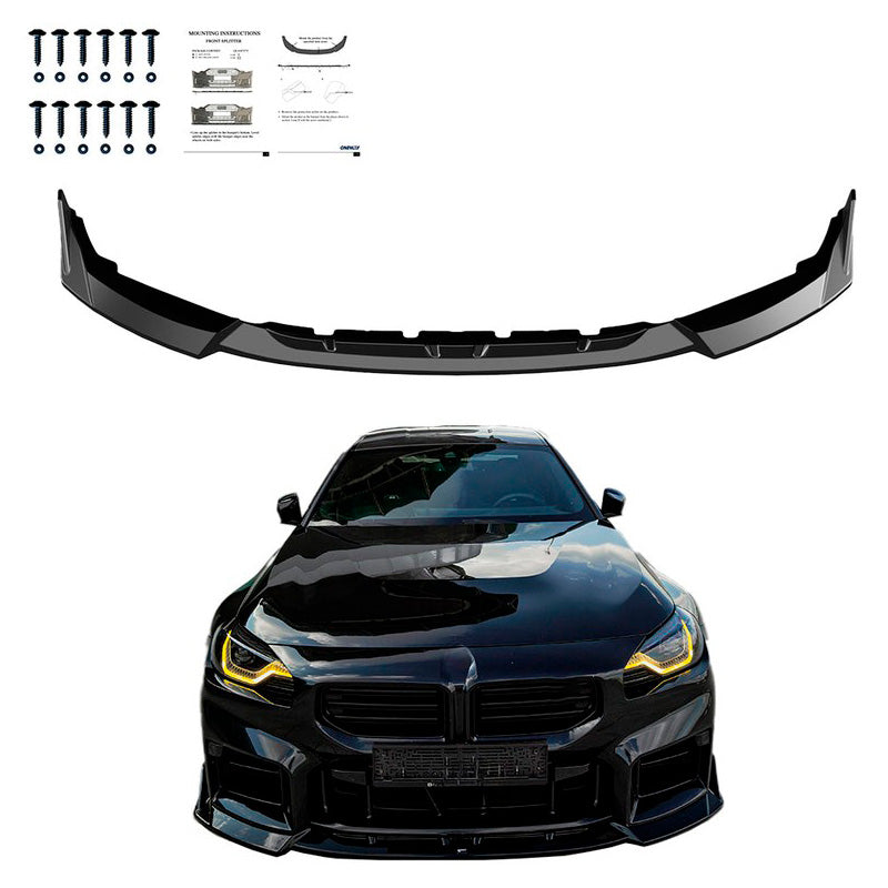 Oneway Frontspoiler passend für BMW M2 G87 Coupe 2023- - Schwarz glänzend