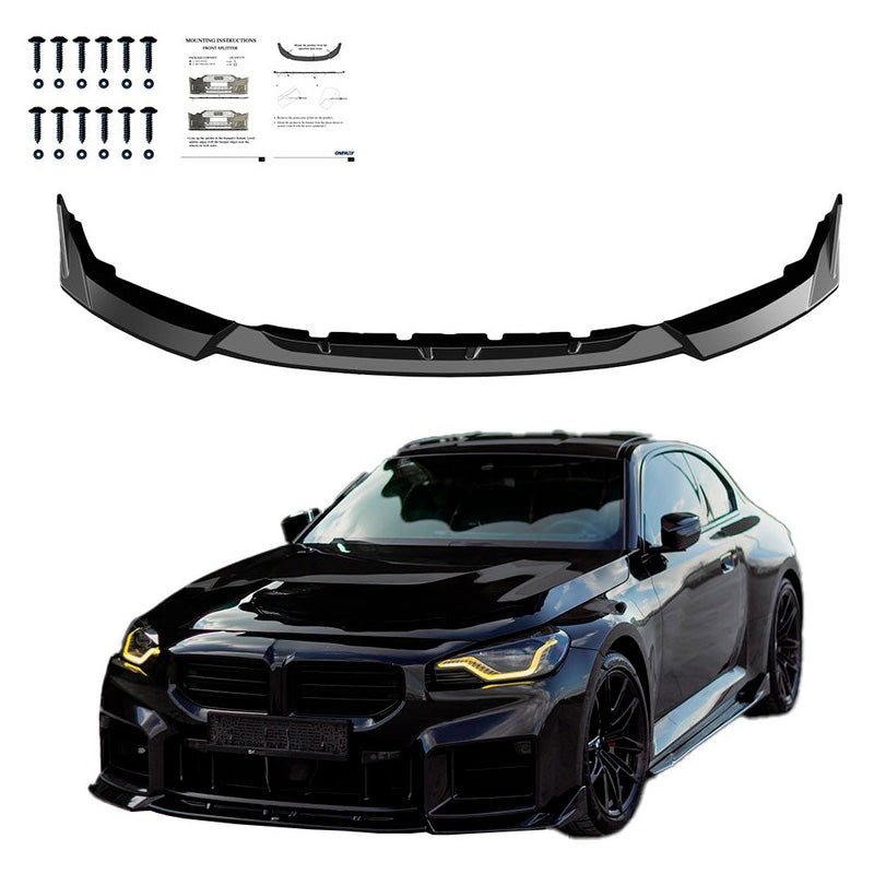 Oneway Frontspoiler passend für BMW M2 G87 Coupe 2023- - Schwarz glänzend