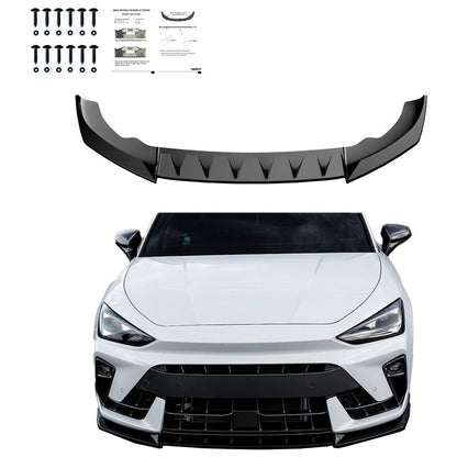 Oneway Frontspoiler passend für Cupra Leon Facelift 2024- - Schwarz glänzend
