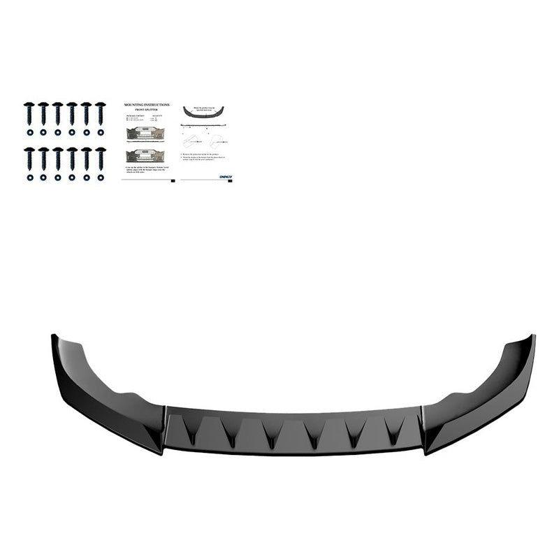 Oneway Frontspoiler passend für Cupra Leon Facelift 2024- - Schwarz glänzend