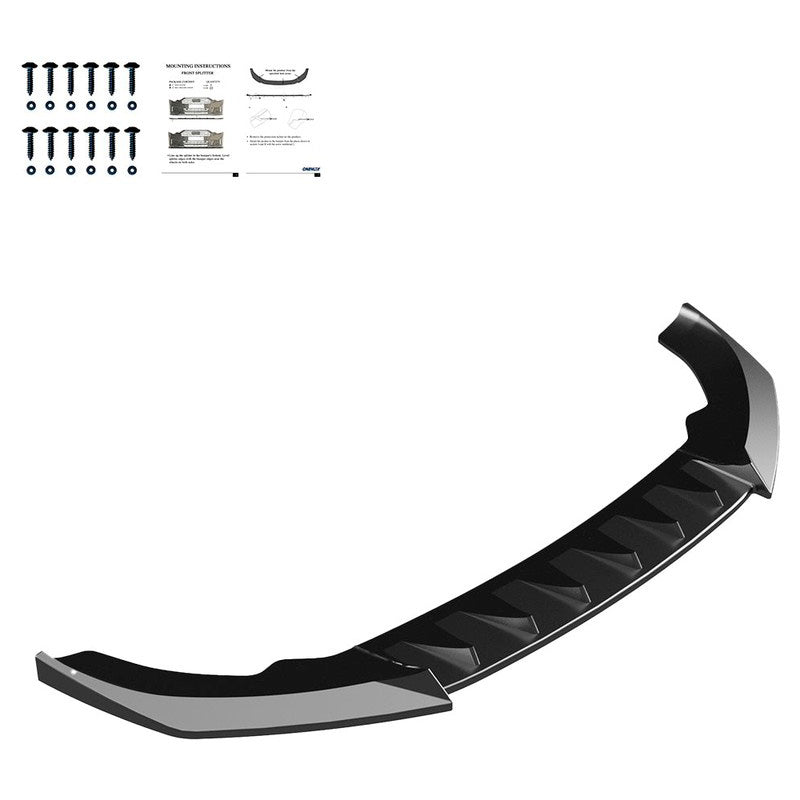 Oneway Frontspoiler passend für Cupra Leon Facelift 2024- - Schwarz glänzend