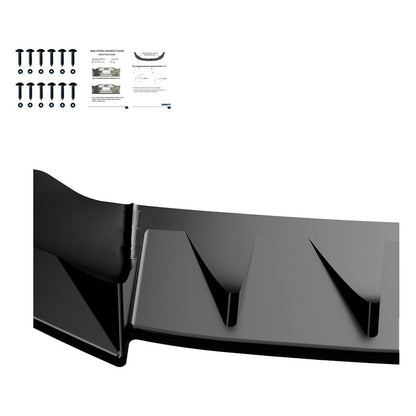 Oneway Frontspoiler passend für Cupra Leon Facelift 2024- - Schwarz glänzend