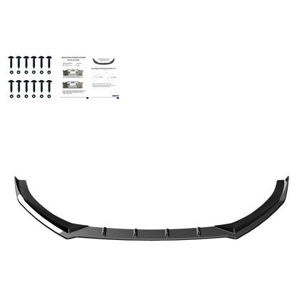 Oneway Frontspoiler passend für Audi A3 (8V) Limousine Facelift 2016-2020 - Schwarz glänzend