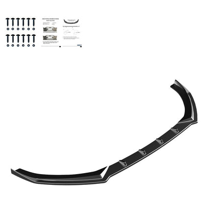 Oneway Frontspoiler passend für Audi A3 (8V) Limousine Facelift 2016-2020 - Schwarz glänzend