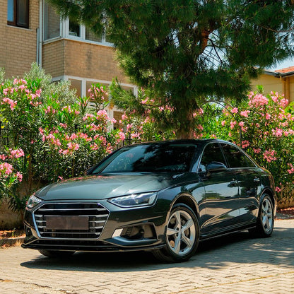 Oneway Frontspoiler passend für Audi A4 (B9) Limousine/Avant Facelift 2019-2024 - Schwarz glänzend