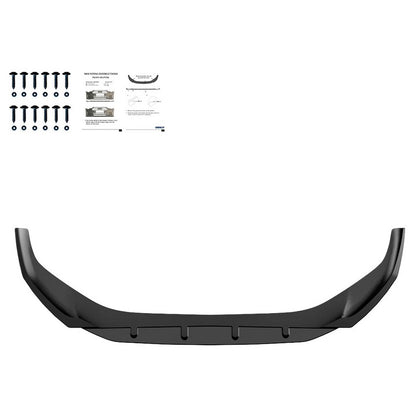Oneway Frontspoiler passend für Audi A4 (B9) Limousine/Avant Facelift 2019-2024 - Schwarz glänzend