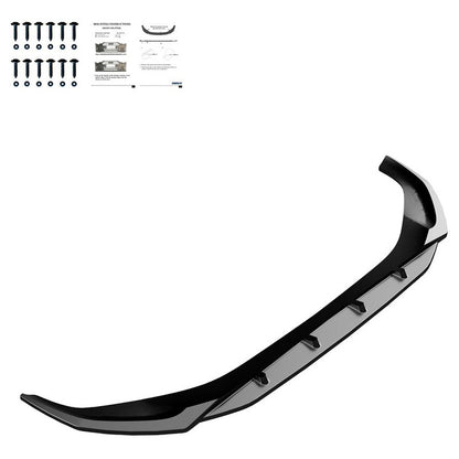Oneway Frontspoiler passend für Audi A4 (B9) Limousine/Avant Facelift 2019-2024 - Schwarz glänzend