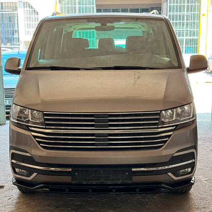 Oneway Frontspoiler passend für Volkswagen Transporter T6.1 2020-2022 - Version 5 - Schwarz glänzend