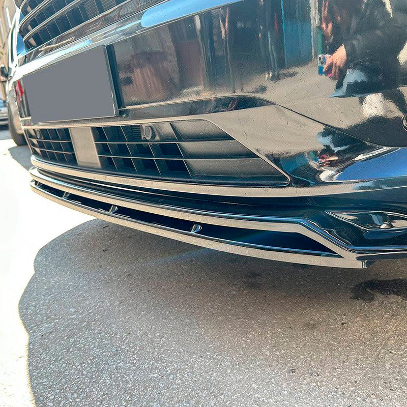 Oneway Frontspoiler passend für Volkswagen Transporter T7 2024- - Schwarz glänzend - Version 2