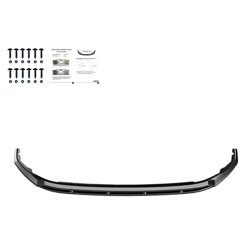 Oneway Frontspoiler passend für Volkswagen Transporter T7 2024- - Schwarz glänzend - Version 2