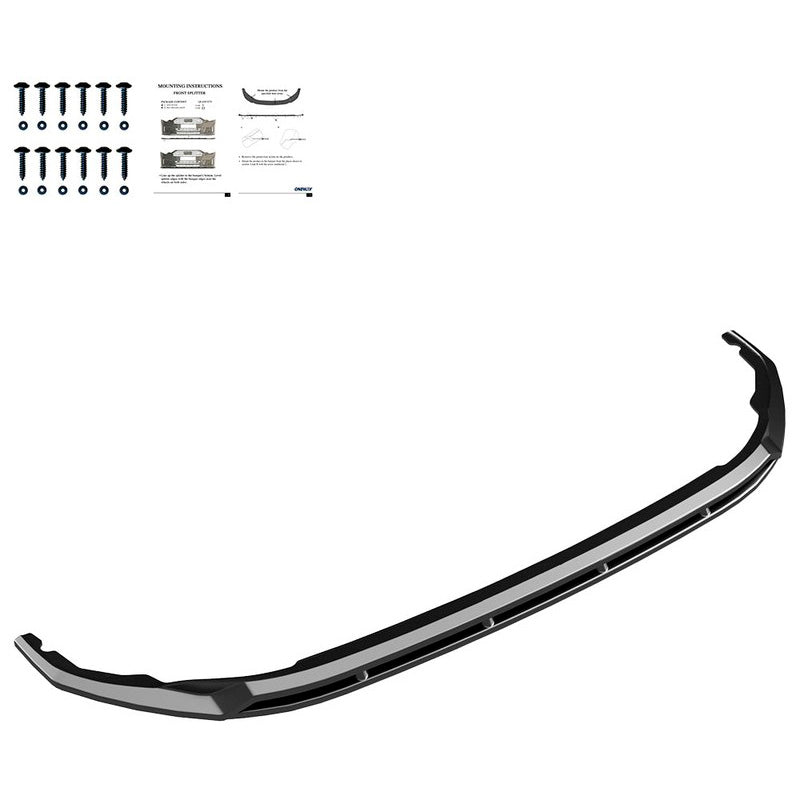 Oneway Frontspoiler passend für Volkswagen Transporter T7 2024- - Schwarz glänzend - Version 2