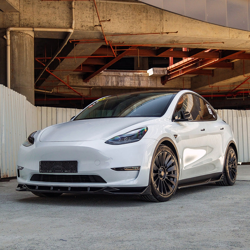 Oneway Frontspoiler passend für Tesla Model Y 2019-2025 - Schwarz glänzend