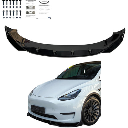 Oneway Frontspoiler passend für Tesla Model Y 2019-2025 - Schwarz glänzend
