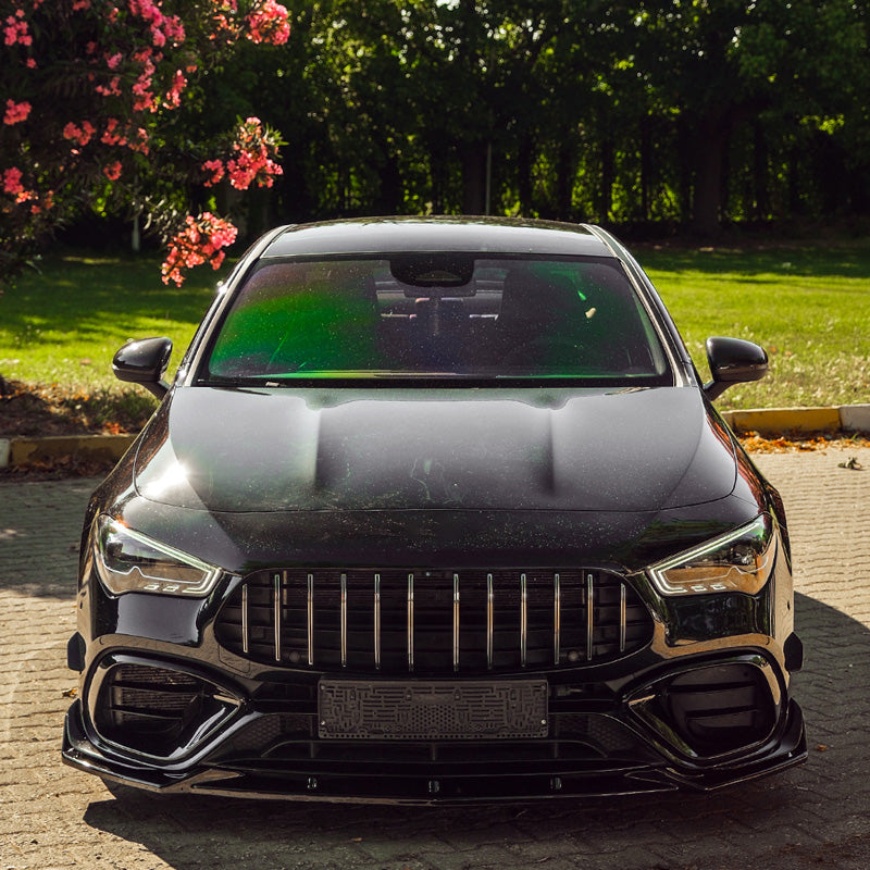 Oneway Frontspoiler passend für Mercedes CLA (C118/X118) Coupe/Shooting Brake CLA45 AMG S Aero Pack 2019-2023 - Schwarz gl...