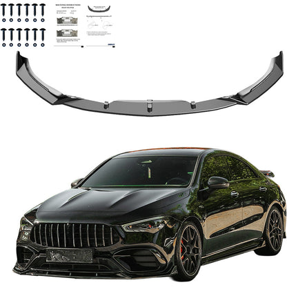 Oneway Frontspoiler passend für Mercedes CLA (C118/X118) Coupe/Shooting Brake CLA45 AMG S Aero Pack 2019-2023 - Schwarz gl...