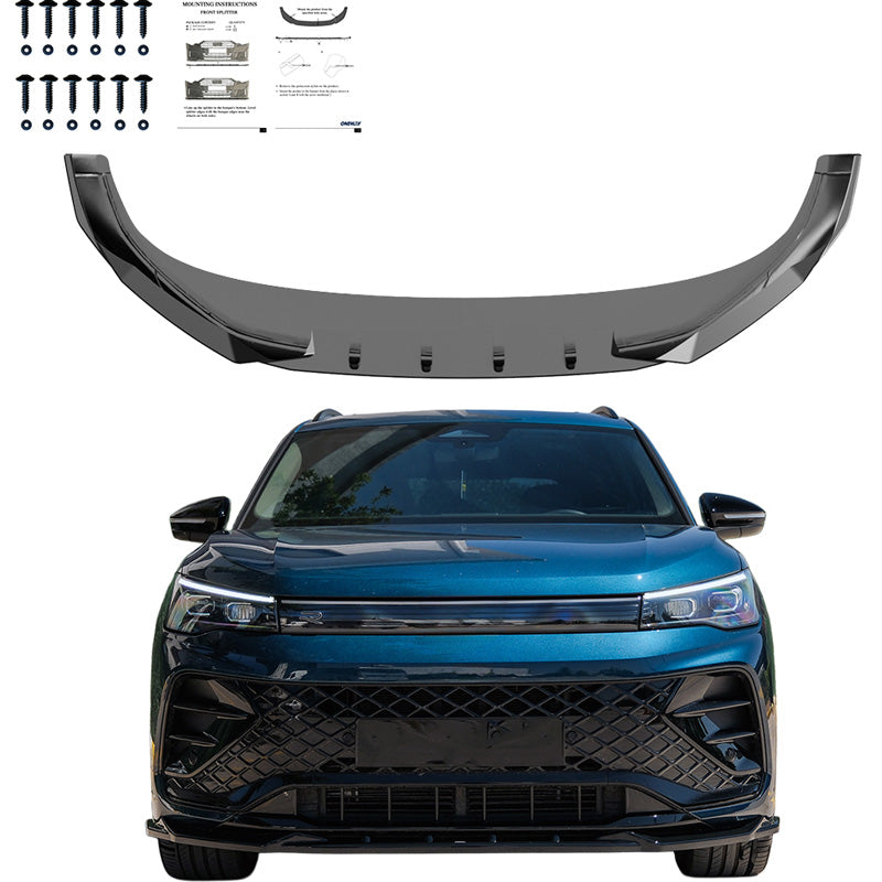 Oneway Frontspoiler passend für Volkswagen Tiguan III (CT1) R-Line 2024- - Schwarz glänzend