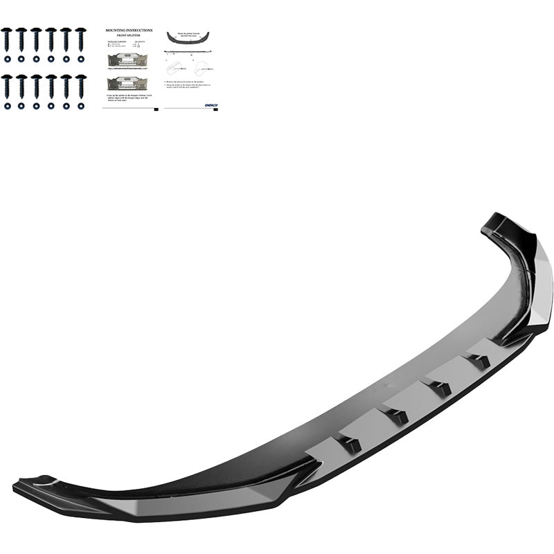Oneway Frontspoiler passend für Volkswagen Tiguan III (CT1) R-Line 2024- - Schwarz glänzend