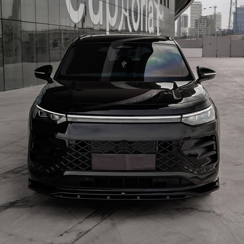 Oneway Frontspoiler passend für Volkswagen Tayron (R41) R-Line 2024- - Schwarz glänzend