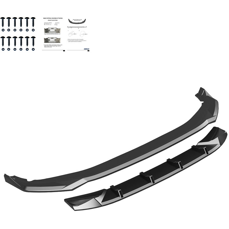 Oneway Frontspoiler passend für Volkswagen Tayron (R41) R-Line 2024- - Schwarz glänzend
