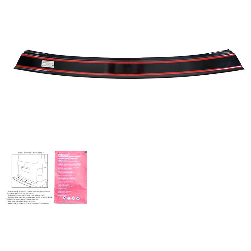 Oneway Ladekantenschutz passend für Volkswagen Transporter T5.1 2010-2015 - Schwarz glänzend