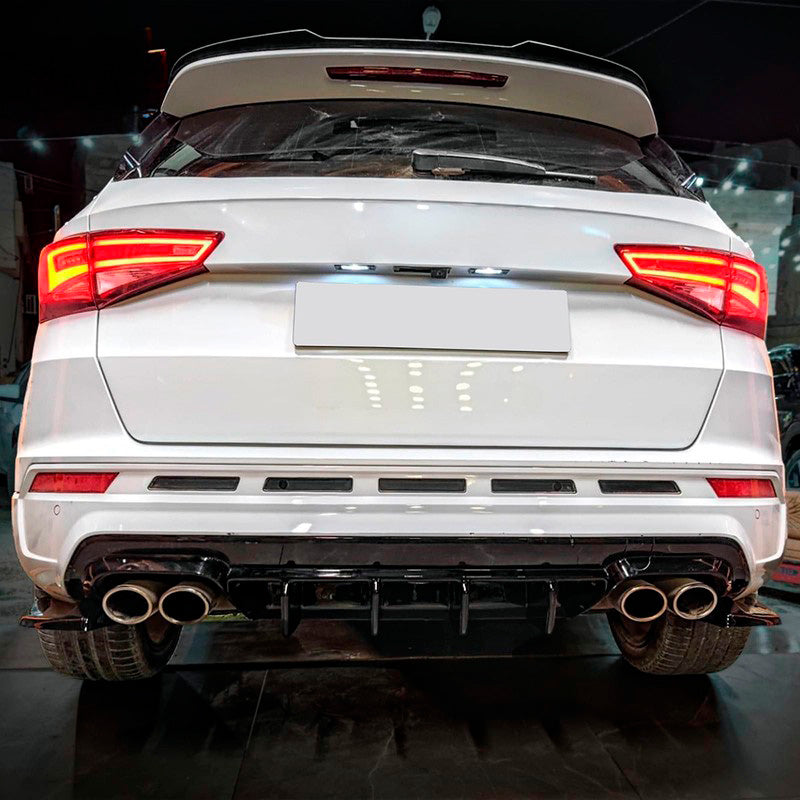 Oneway Heckschürzenansätze (Seitenteile) passend für Cupra Ateca MK1 2018- - Schwarz glänzend