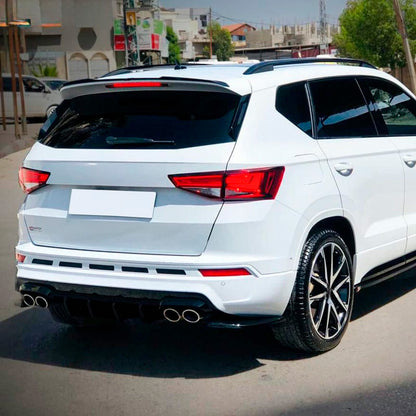 Oneway Heckschürzenansätze (Seitenteile) passend für Cupra Ateca MK1 2018- - Schwarz glänzend
