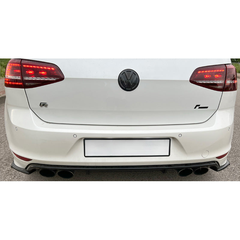 Oneway Heckschürzenansätze (Seitenteile) passend für Volkswagen Golf VII HB R 2013-2016 - Schwarz glänzend