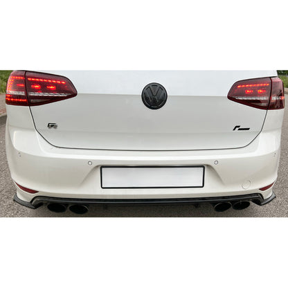 Oneway Heckschürzenansätze (Seitenteile) passend für Volkswagen Golf VII HB R 2013-2016 - Schwarz glänzend