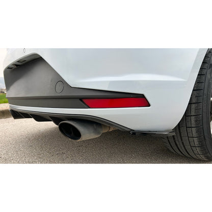 Oneway Heckschürzenansätze (Seitenteile) passend für Seat Leon (5F) HB FR/Cupra 2013-2020 - Schwarz glänzend