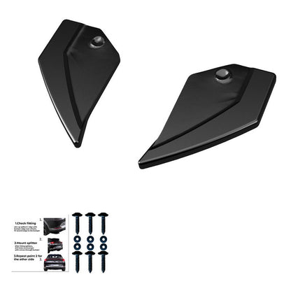 Oneway Heckschürzenansätze (Seitenteile) passend für Seat Leon (5F) HB FR/Cupra 2013-2020 - Schwarz glänzend