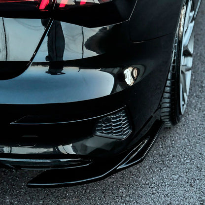 Oneway Heckschürzenansätze (Seitenteile) passend für Audi A3 (8Y) Limousine 2020-2024 exkl. S-Line/S3/RS3 - Schwarz glänzend