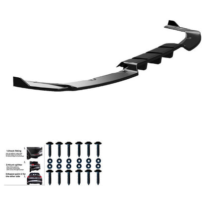 Oneway Heckschürzenansatz passend für BMW iX M-Pack i20 2021- - Schwarz glänzend