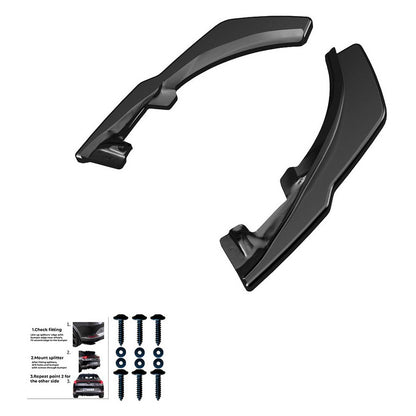 Oneway Heckschürzenansätze (Seitenteile) passend für Volkswagen Tiguan II Standart/R-Line 2016-2020 - Schwarz glänzend