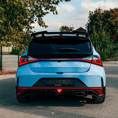 Oneway Heckschürzenansätze (Seitenteile) passend für Hyundai I20 N MK3 2020- - Schwarz glänzend
