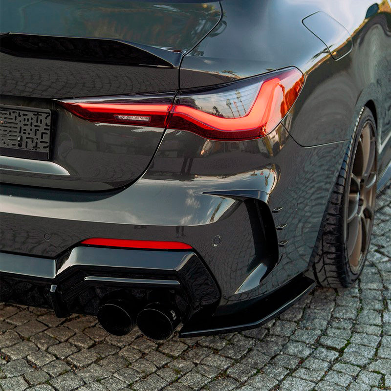 Oneway Heckschürzenansätze (Seitenteile) passend für BMW 4er G22/G23 Coupe/Cabrio M-Pack/M440i 2020-2024 & Facelift 2024- ...
