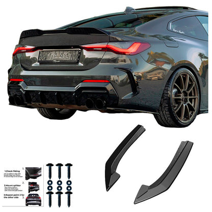 Oneway Heckschürzenansätze (Seitenteile) passend für BMW 4er G22/G23 Coupe/Cabrio M-Pack/M440i 2020-2024 & Facelift 2024- ...
