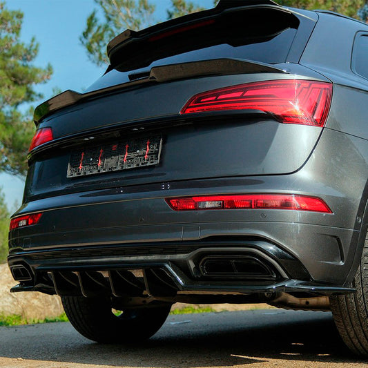 Oneway Heckschürzenansatz passend für Audi Q5 (FY) S-Line Facelift 2020-2024 exkl. Sportback - Schwarz glänzend