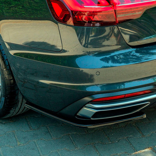 Oneway Heckschürzenansätze (Seitenteile) passend für Audi A4 (B9) Limousine/Avant Facelift 2019-2024 - Schwarz glänzend