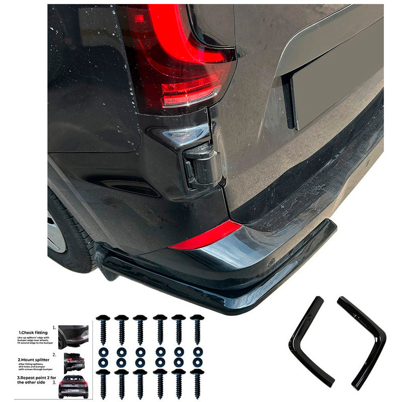 Oneway Heckschürzenansätze (Seitenteile) passend für Volkswagen Transporter T7 2024- & Ford Transit Custom (V710) 2023- - ...
