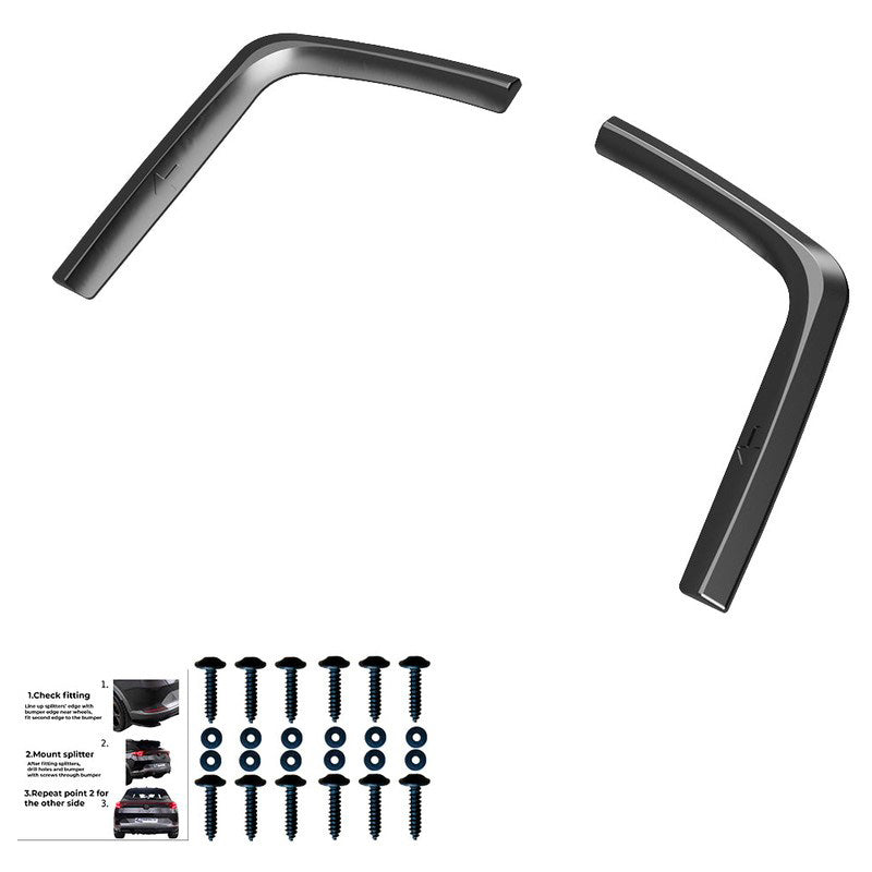 Oneway Heckschürzenansätze (Seitenteile) passend für Volkswagen Transporter T7 2024- & Ford Transit Custom (V710) 2023- - ...